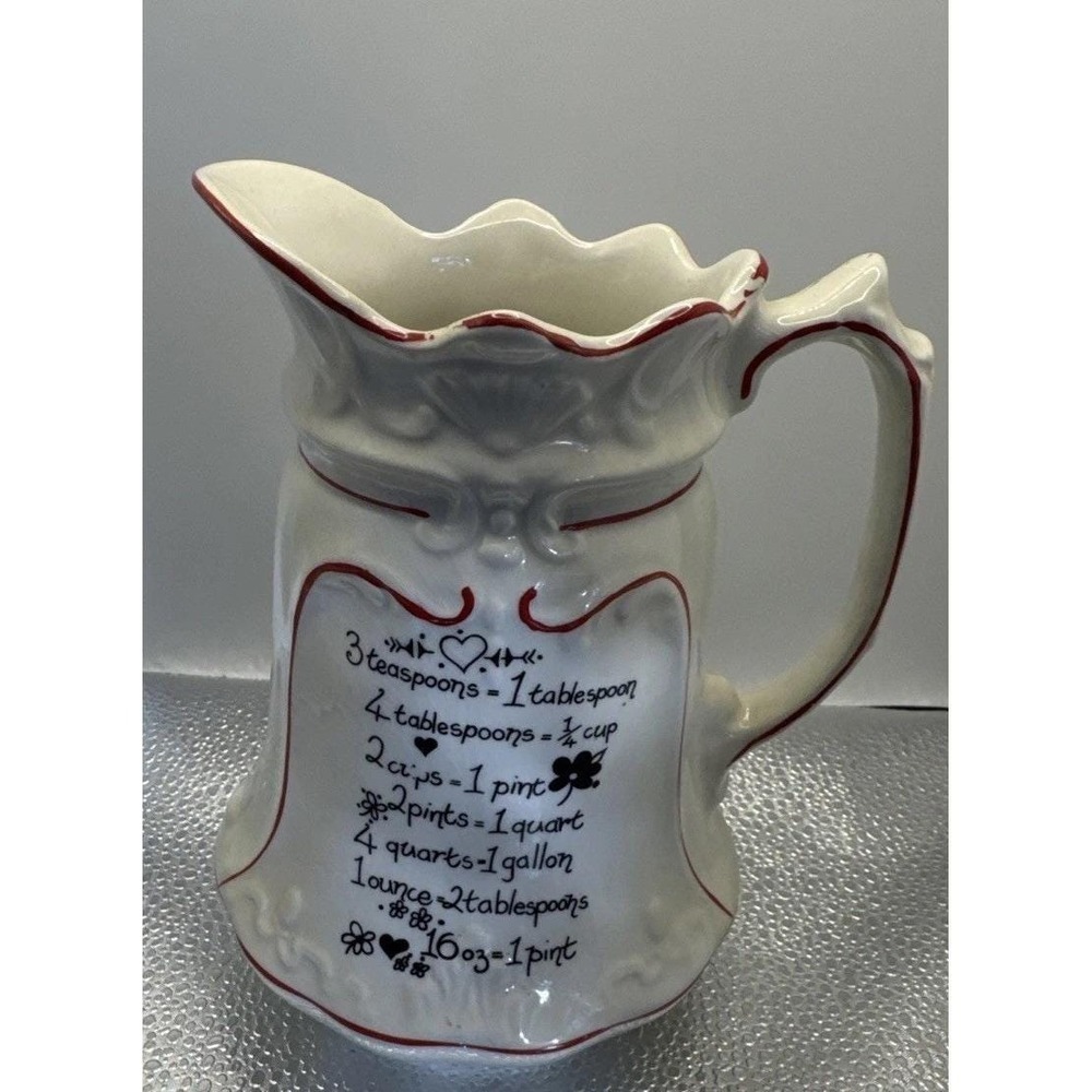 OLD FOLEY JAMES KENT STAFFORDSHIRE PITCHER WITH MEASUREMENTS - ENGLAND